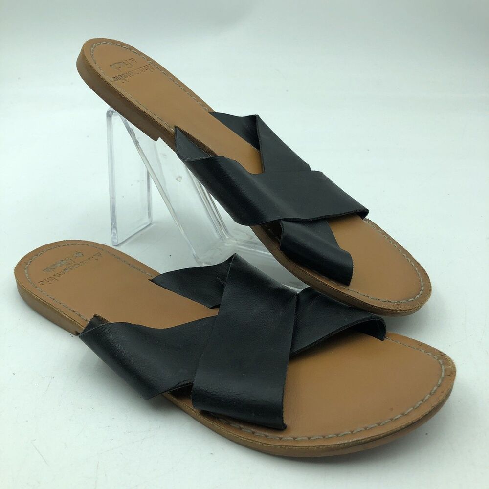 Abercrombie & Fitch Black Slides  7.5